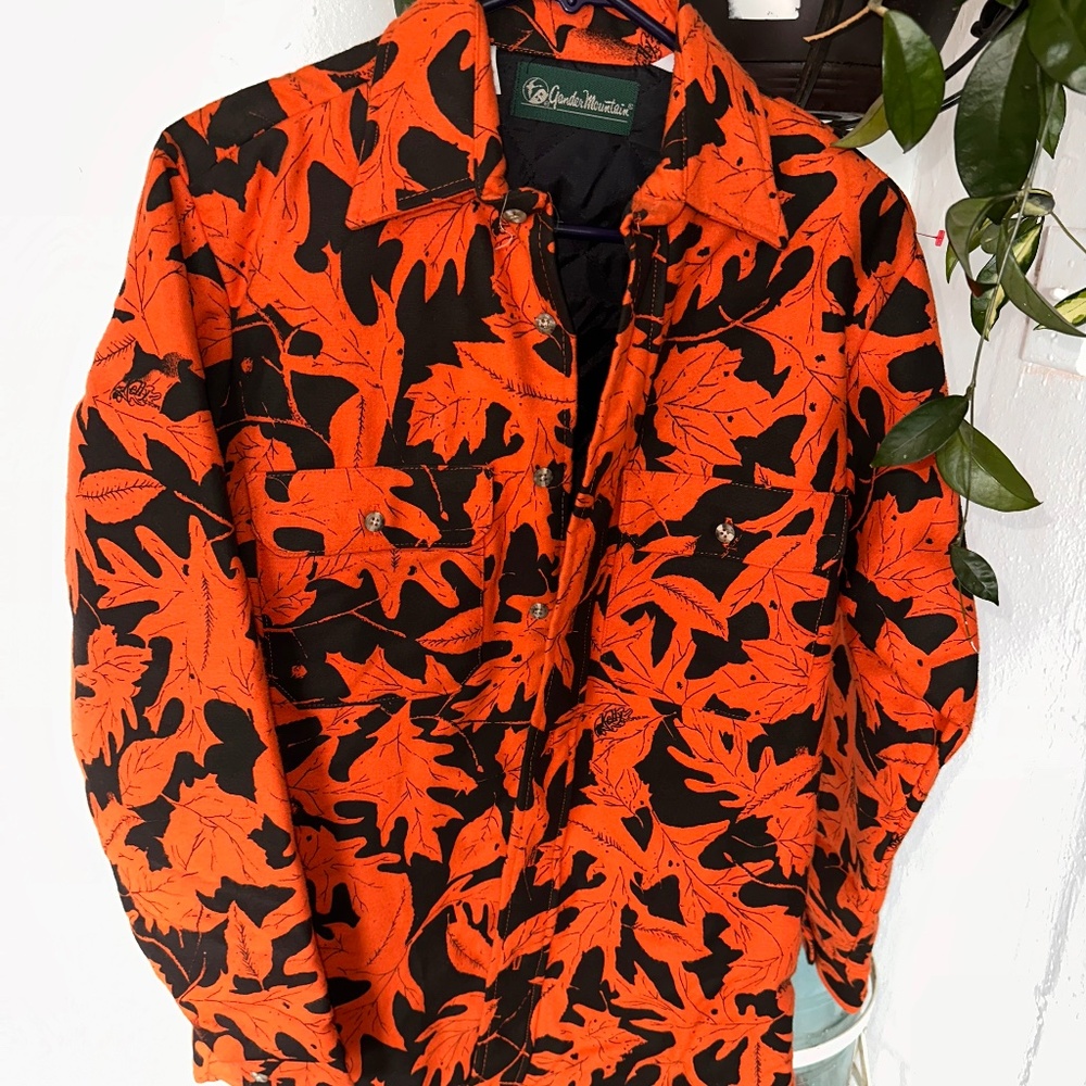 Gander Mountain  Orange Camo Jacket Small